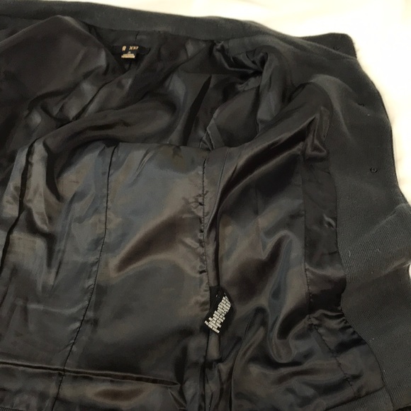 XXI Forever 21 Dark Grey Peacoat Style Jacket Med - Picture 8 of 10